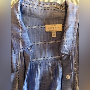 Lucky brand blue dress shirt